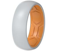ThunderFit Silicone Rings for Him and Her, Rubber Engagement Bands Unisex, 1.8mm Thick in 4mm & 8mm Widths, 13.5-14(22.69mm), Silicone, No Gemstone