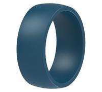 ThunderFit Silicone Rings for Him and Her, Rubber Engagement Bands Unisex, 2.1mm Thick Minimalist Rubber Engagement Rings, 13.5 - 14 (22.69mm), Silicone, No Gemstone