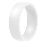 ThunderFit Silicone Rings for Him and Her, Rubber Engagement Bands Unisex, 2.1mm Thick Minimalist Rubber Engagement Rings, 10.5 - 11 (20.60mm), Silicone, No Gemstone