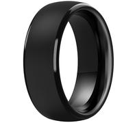 ThunderFit Silicone Rings for Men, Black Matte Silicone Wedding Bands, 2.8 mm Thick, Men’s Rubber Engagement Bands, 1-Pack, 10.5-11 (20.60mm), Silicone, No Gemstone