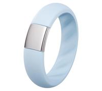 ThunderFit Silicone Rings Wedding Bands for Him and Her, Unisex Engagement Rings, 5mm Width, Rubber Engagement Bands with Classic Metal Accent, Variety Multipack 1/2/3