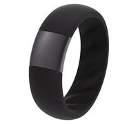 ThunderFit Silicone Rings Wedding Bands for Him and Her, Unisex Engagement Rings, 7mm Width, Rubber Engagement Bands with Classic Metal Accent, Variety Multipack 1/2/3