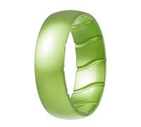 ThunderFit Silicone Rings Wedding Bands for Women, Birthstone Color Silicone Promise Rings, Women's Rubber Engagement Bands in Narrow, Standard, and Wide, 1-Pack, 10.5-11 (20.60mm), Silicone, No