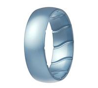 ThunderFit Silicone Rings Wedding Bands for Women, Birthstone Color Silicone Promise Rings, Women's Rubber Engagement Bands in Narrow, Standard, and Wide, 1-Pack, 10.5-11 (20.60mm), Silicone, No