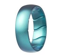 ThunderFit Silicone Rings Wedding Bands for Women, Birthstone Color Silicone Promise Rings, Women's Rubber Engagement Bands in Narrow, Standard, and Wide, 1-Pack, 10.5-11 (20.60mm), Silicone, No