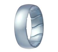 ThunderFit Silicone Rings Wedding Bands for Women, Birthstone Color Silicone Promise Rings, Women's Rubber Engagement Bands in Narrow, Standard, and Wide, 1-Pack, 7.5-8 (18.20mm), Silicone, No