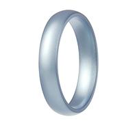 ThunderFit Silicone Rings Wedding Bands for Women, Birthstone Color Silicone Promise Rings, Women's Rubber Engagement Bands in Narrow, Standard, and Wide, 1-Pack, 11.5-12 (21.30mm), Silicone, No