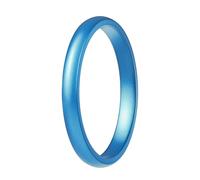 ThunderFit Silicone Rings Wedding Bands for Women, Birthstone Color Silicone Promise Rings, Women's Rubber Engagement Bands in Narrow, Standard, and Wide, 1-Pack, 11.5-12 (21.30mm), Silicone, No