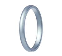 ThunderFit Silicone Rings Wedding Bands for Women, Birthstone Color Silicone Promise Rings, Women's Rubber Engagement Bands in Narrow, Standard, and Wide, 1-Pack, 11.5-12 (21.30mm), Silicone, No
