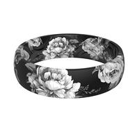 ThunderFit Silicone Wedding Bands for Women, Breathable Printed Design Rubber Engagement Rings 5.5mm Wide 1.9mm Thick - 1 Pack, 6 - 6.5 (16.90mm), Silicone, No Gemstone