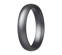 ThunderFit Silicone Wedding Rings for Him & Her, Metallic Finish Design, Unisex Breathable Rubber Engagement Bands in Narrow, Standard, and Wide Style, 1-Pack, 12.5-13 (22.33mm), Silicone, No Gemstone