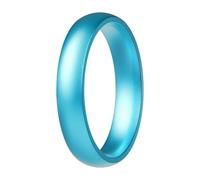 ThunderFit Silicone Wedding Rings for Him & Her, Metallic Finish Design, Unisex Breathable Rubber Engagement Bands in Narrow, Standard, and Wide Style, 1-Pack, 12.5-13 (22.33mm), Silicone, No Gemstone