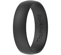 ThunderFit Unisex Silicone Wedding Bands Engagement Bands Rubber Band Multipack 1 4 7, 8.5-9 (19.30mm), Silicone, No Gemstone