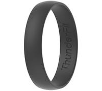 ThunderFit Unisex Silicone Wedding Rings, Rubber Engagement Bands, 6.5 - 7 (17.80mm), Silicone, No Gemstone