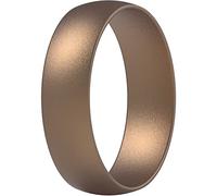 ThunderFit Unisex Silicone Wedding Rings, Rubber Engagement Bands 6mm Wide 1.65mm Thick - 1/2/3/4/5/6/7 Variety Multipack, 5.5 - 6 (16.50mm), Silicone, No Gemstone