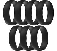 ThunderFit Unisex Silicone Wedding Rings, Rubber Engagement Bands, 6mm Wide, 10.5 - 11 (20.60mm), Silicone, No Gemstone