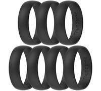 ThunderFit Unisex Silicone Wedding Rings, Rubber Engagement Bands, 7.5 - 8 (18.20mm), Silicone, No Gemstone