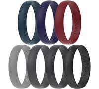 ThunderFit Unisex Silicone Wedding Rings, Rubber Engagement Bands, 9.5 - 10 (20.20mm), Silicone, No Gemstone