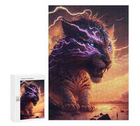 Thundering Beast Epic Fantasy Art - Challenging Puzzle for Adults, 300 PCS, Seasonal Home Décor; for Shared Table Time