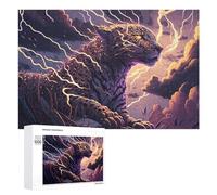 Thundering Leopard Storm Jigsaw Puzzle for Adults And Families, 1000 PCS, A Creative Way to Unwind after A Busy Day, for Cosy Nights