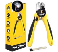 Thunderpaws Dog Nail Clippers with Protective Guard and Safety Lock (Medium to Large Breeds) (Yellow, Medium to Large Breeds (LED))