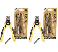 Thunderpaws Professional-Grade Dog Nail Clippers with Protective Guard and Safety Lock (Medium to Large Breeds, Yellow) (Pack of 2)