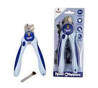 Thunderpaws Professional-Grade Dog Nail Clippers with Protective Guard and Safety Lock (Medium to Large Breeds, Blue)