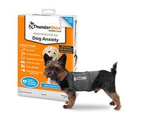 ThunderShirt for Dogs | Calming Jacket for Dogs | Puppy Coats for Small Dogs XS | Dog Anxiety Jacket | Instant Natural Relief for Storms, Fireworks & Separation | Grey Dog Coat | 5 Sizes, Grey, XS
