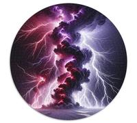 Thunderstorm Clouds 1000 Piece Jigsaw Puzzle Paper Adult Night Sky Jigsaw Puzzle for Adults Home Relaxation Gift 1000pcs (67.5x67.5cm)