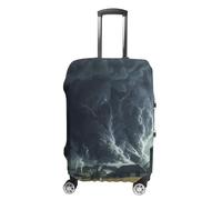 Thunderstorm Looms Over Farm Personalized Luggage Case Cover Funny Travel Accessories Washable Suitcase Protector Fit 19-32 Inch M