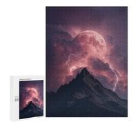 Thunderstorm Moonlit Peaks -1 Puzzle 1000 Teile Schwer Puzzle Spielzeug Lernspiel Impossible Herausforderungsspielzeug Für Erwachsene Kinder 500 PCS