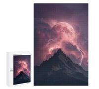 Thunderstorm Moonlit Peaks -1 Puzzle 1000 Teile Schwer Puzzle Spielzeug Lernspiel Impossible Herausforderungsspielzeug Für Erwachsene Kinder 1000 PCS