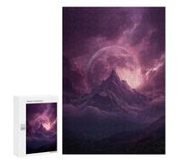 Thunderstorm Moonlit Peaks -2 Puzzle 1000 Teile Schwer Puzzle Spielzeug Lernspiel Impossible Herausforderungsspielzeug Für Erwachsene Kinder 300 PCS