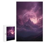 Thunderstorm Moonlit Peaks -2 Puzzle 1000 Teile Schwer Puzzle Spielzeug Lernspiel Impossible Herausforderungsspielzeug Für Erwachsene Kinder 1000 PCS