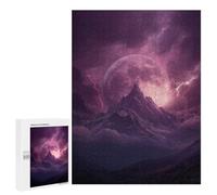 Thunderstorm Moonlit Peaks -2 Puzzle 1000 Teile Schwer Puzzle Spielzeug Lernspiel Impossible Herausforderungsspielzeug Für Erwachsene Kinder 500 PCS
