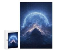 Thunderstorm Moonlit Peaks Puzzle 1000 Teile Schwer Puzzle Spielzeug Lernspiel Impossible Herausforderungsspielzeug Für Erwachsene Kinder 300 PCS
