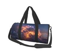 Thunderstorm Print Travel Duffel Bag, Foldable Gym Bag Overnight Weekend Bags for Women, Large Holdall Bag Cabin Bag for Sports and Travel