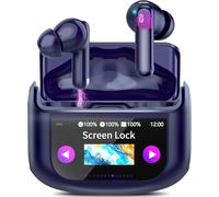 Thunelec Wireless Earbuds, 48H Smart Touch Screen Bluetooth 5.4 Headphones In Ear, ANC/ENC Noise Cancelling Mic Bluetooth Earbuds, 5 EQ Modes, HiFi Stereo Ear Buds, IPX7 Waterproof Earphones Blue
