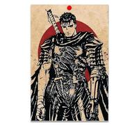 Thunwid Anime Berserk Poster Guts Cool Poster Canvas Art Print for Living Room Decor 12" x 18" Unframed
