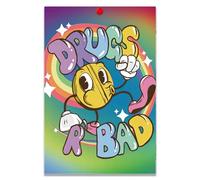 Thunwid Techno Raver Drugs R Bad Techno Poster Trippy Wall Decor Canvas Poster Wall Art Decor Print Picture for Living Room Decoration 12" x 18" Unframed