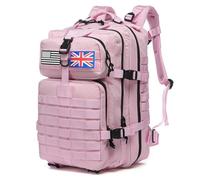 Thuram 50L Durable Nylon Waterproof Fishing Hunting Backpack Outdoor Military Rucksacks Tactical Sports Camping Hiking Bags (Light Pink)