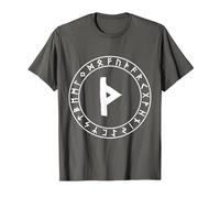 Thurisaz Rune Viking Rune Norse Pagan Wicca Witchcraft T-Shirt, Men, Asphalt Grey, Medium