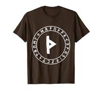 Thurisaz Rune Viking Rune Norse Pagan Wicca Witchcraft T-Shirt, Men, Brown, Large