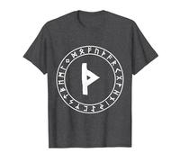 Thurisaz Rune Viking Rune Norse Pagan Wicca Witchcraft T-Shirt, Men, Dark Heather Grey, Large