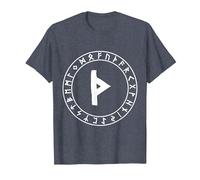 Thurisaz Rune Viking Rune Norse Pagan Wicca Witchcraft T-Shirt, Men, Heather Blue, Medium