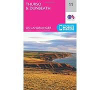 Landranger 11 Thurso & Dunbeath Map With Digital Version - Pink, Pink One Size