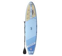 THURSO SURF Inflatable Stand Up Paddle Board All-Around SUP Waterwalker 132 11'×32''×6'' | Carbon Shaft Paddle | Roller Backpack | Rechargeable Electric Air Pump | Coiled Leash (Tangerine)