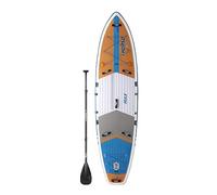 THURSO SURF Max Multi-Purpose Inflatable Stand Up Paddle Board SUP 11'6x34"x6" Woven Drop-Stitch w/Carbon Shaft Paddle/Clickfins/Leash/Pump/Backpack