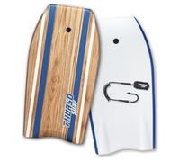 THURSO SURF Quill 42'' Bodyboard Lightweight Durable EPS Core IXPE Deck HDPE Slick Bottom FRP Stringer Crescent Tail Dual Channel Plastic Mesh with Double Swivel Coiled Wrist Leash (Azure)