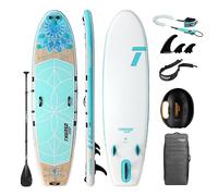 THURSO SURF Tranquility Yoga Inflatable Stand Up Paddle Board SUP 10'8x34"x6" Woven Drop-Stitch Carbon Shaft Paddle/Clickfins/Leash/Pump/Backpack